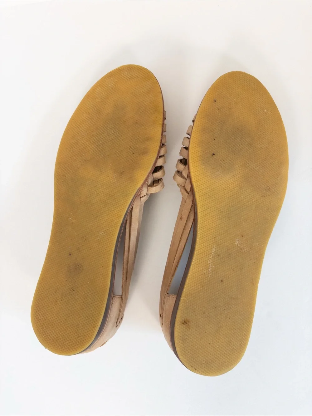 Nisolo Huarache Tan Woven Leather Leather Flats